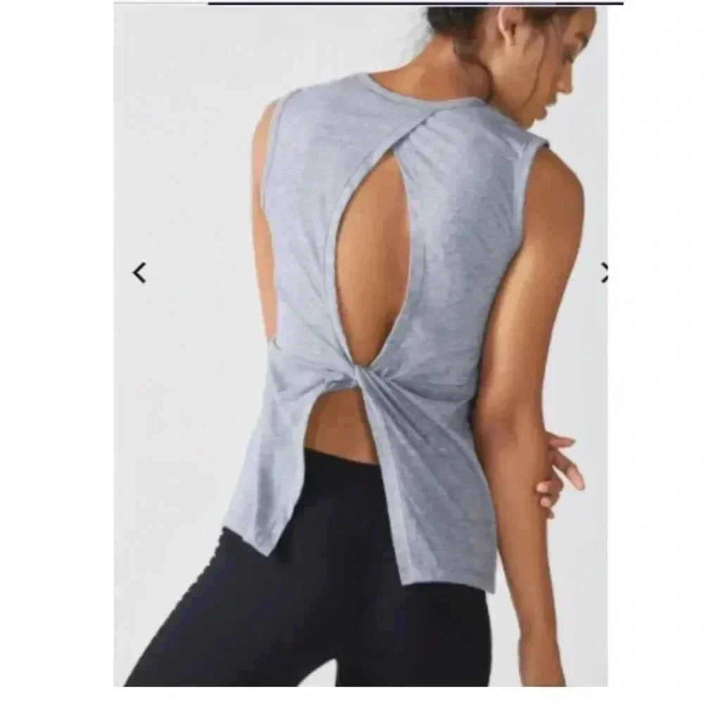 Fabletics Holly Grey Tank, size small